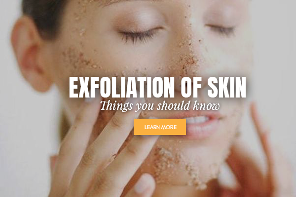 exfoliation of skin in skincare