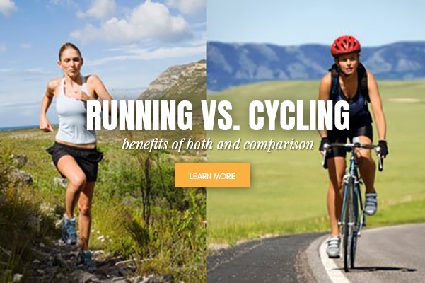 woman running and cycling