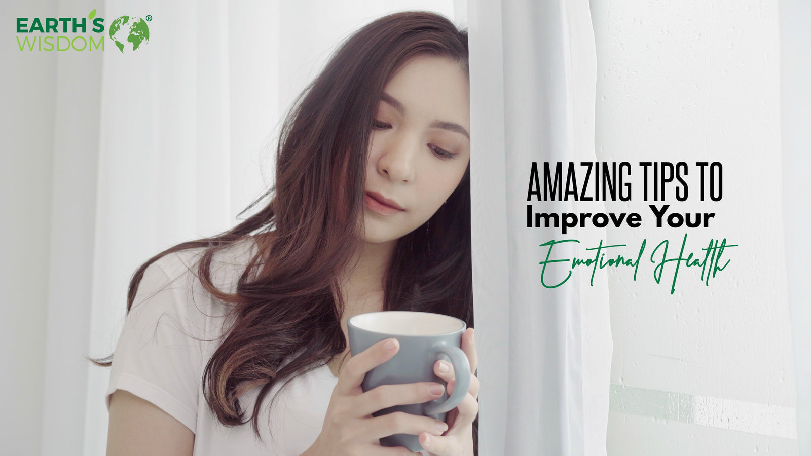 sad woman with a cup of tea maintaining emotional health