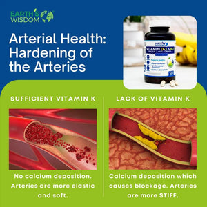 Vitamin D3K2 Supplement - Good for arterial health. 
